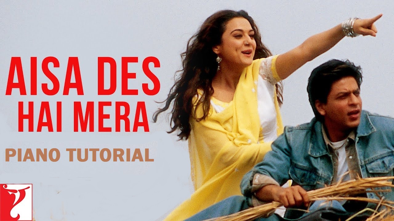 Aisa Des Hai Mera | Shahrukh Khan, Preity Zinta | Desh Bhakti Song Piano Notes with Tutorial Video | Jarzee Entertainment