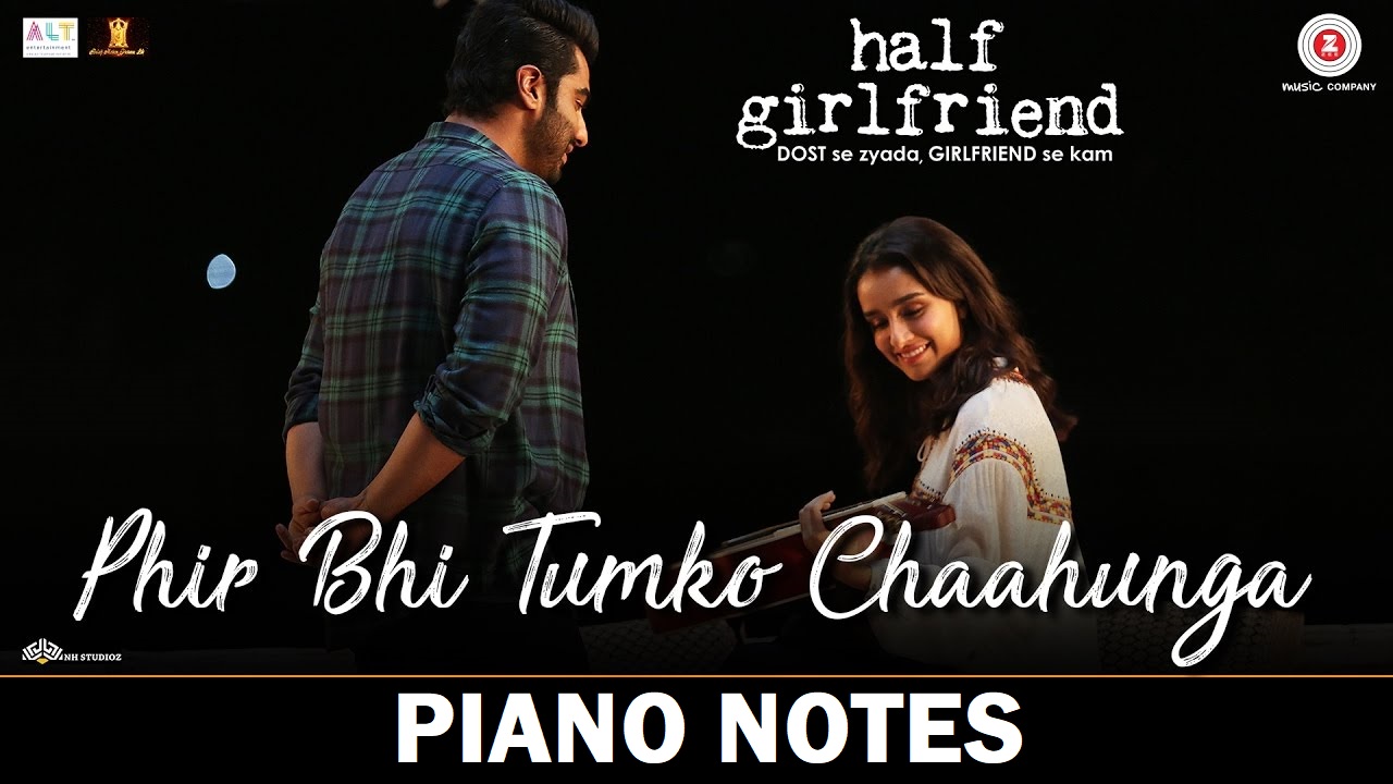 Main Phir Bhi Tumko Chahunga Piano Notes | Mobile Piano Notes | Perfect Piano