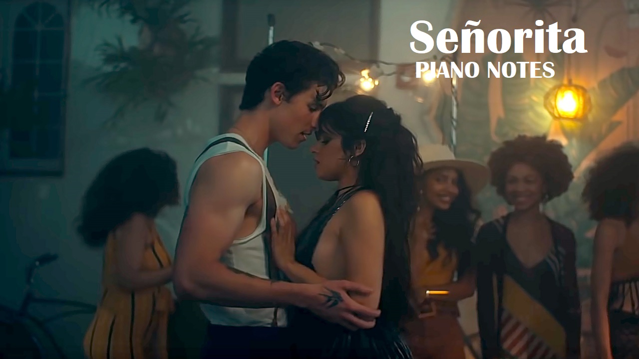 Senorita Piano Notes - Shawn Mendes & Camila Cabello | Mobile Piano Keyboard Notes | Jarzee Entertainment
